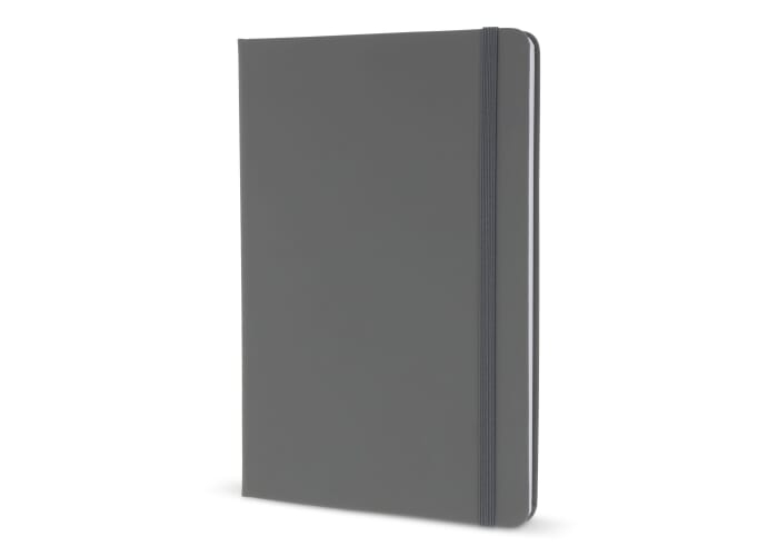 Carnet A5 personnalisé avec fermeture élastique Gris clair